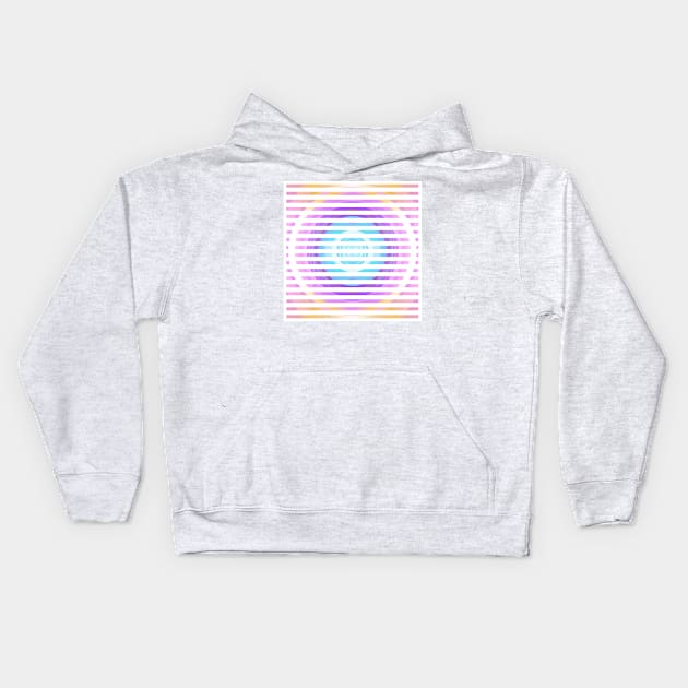 Vortex 011 Bright Edition Blinds Version Kids Hoodie by AstroRisq